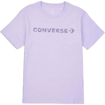 Converse WORDMARK SS TEE Dámské tričko, fialová, velikost