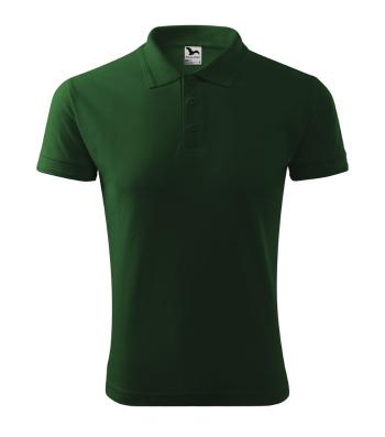 MALFINI Pánská polokošile Pique Polo - Lahvově zelená | S