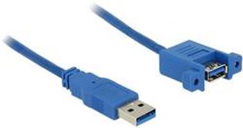 USB 3.0 prodlužovací kabel Delock 85112, 1.00 m, modrá