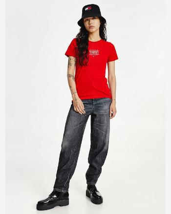 Tommy Jeans Essential Logo Triko Červená