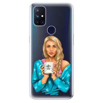 Odolné silikonové pouzdro iSaprio - Coffe Now - Blond - OnePlus Nord N10 5G