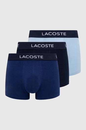 Boxerky Lacoste 3-pack pánské, tmavomodrá barva