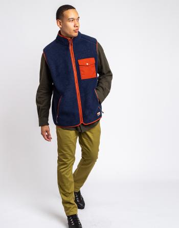 Fjällräven Vardag Pile Fleece Vest M 560-215 Navy-Autumn Leaf XL