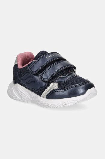 Dětské sneakers boty Geox SPRINTYE stříbrná barva