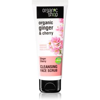 Organic Shop Organic Ginger & Cherry čisticí pleťový peeling 75 ml