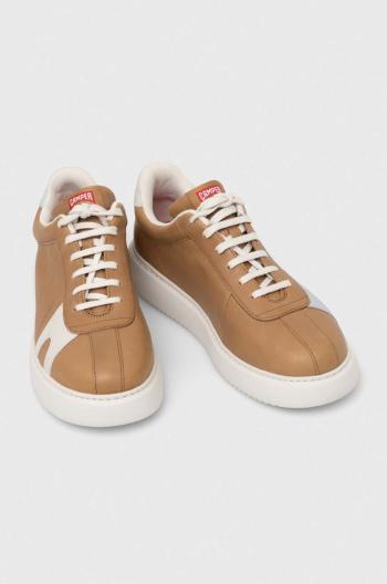 Kožené sneakers boty Camper TWS hnědá barva, K100743.038