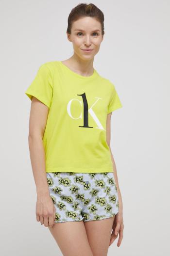 Pyžamo Calvin Klein Underwear dámské, žlutá barva