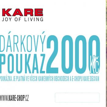 KARE DESIGN Dárkový poukaz 2000Kč