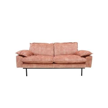 Růžová 2-místná pohovka Vintage pink-175*83*95 cm MZM4662