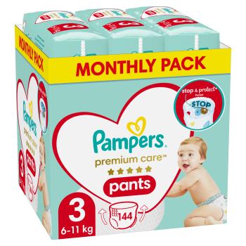 Pampers PAMPERS Premium Care Plenkové Kalhotky Vel. 3 (144 Kusů) 144 ks