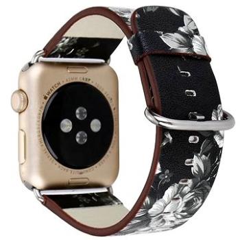 Drakero Kožený řemínek pro Apple Watch 38mm / 40mm / 41mm noční růže (10234-38)