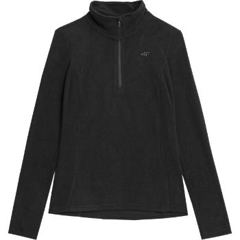 4F FLEECE 1/2 ZIP Dámská fleecová mikina, černá, velikost