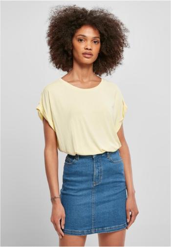 Urban Classics Ladies Modal Extended Shoulder Tee softyellow - XS