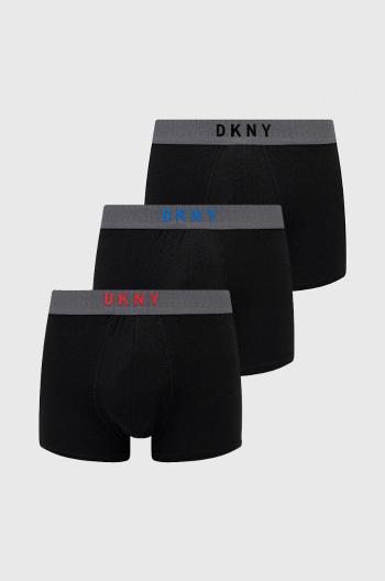 Boxerky Dkny (3-pack) pánské, černá barva