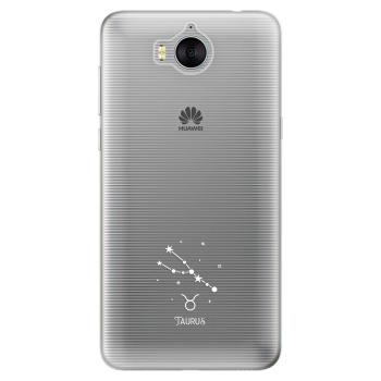 Odolné silikonové pouzdro iSaprio - čiré - Býk - Huawei Y5 2017 / Y6 2017