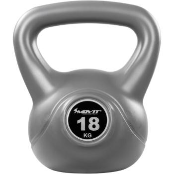 Movit Kettlebell činka, 18 kg, šedá/černá