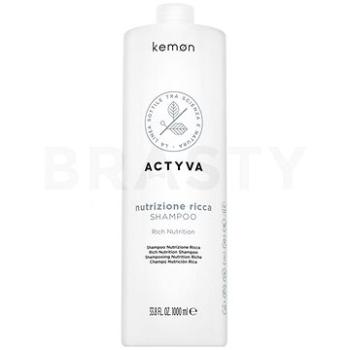 Kemon Actyva Nutrizione Rich Shampoo vyživující šampon pro velmi suché vlasy 1000 ml (HKEMNACTYVWXN131722)