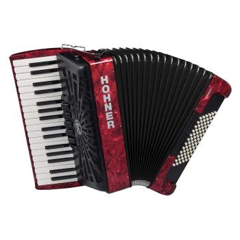 Hohner Bravo III 72 SilentKey barva červená