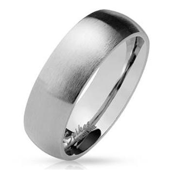 Šperky4U OPR0028 Pánský prsten matný, šíře 6 mm - velikost 70 - OPR0028-6-70