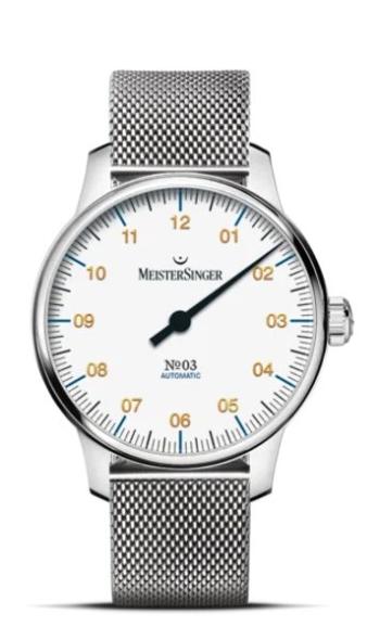 MeisterSinger N°03 38mm BM9901G - Náramek z pletené oceli