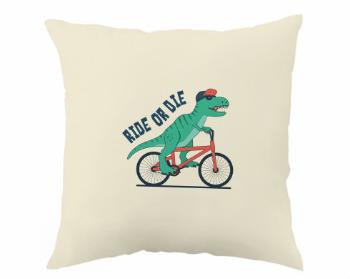 Polštář Ride or die dinosaur