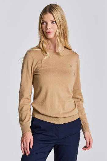 SVETR GANT D1. COTTON CASHMERE C-NECK hnědá XXL