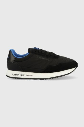 Sneakers boty Calvin Klein Jeans RETRO RUNNER SOFTNY černá barva, YW0YW00929
