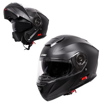 Výklopná moto přilba W-TEC Lanxamo  Matt Black  XS (53-54)