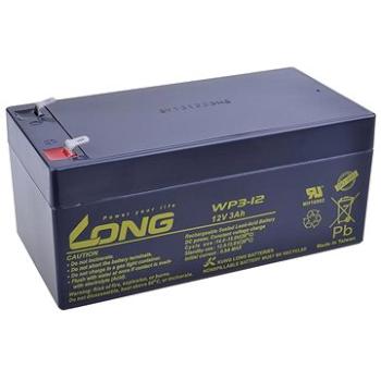 Long 12V 3Ah olověný akumulátor F1 (WP3-12) (PBLO-12V003-F1)