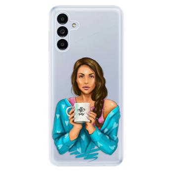 Odolné silikonové pouzdro iSaprio - Coffe Now - Brunette - Samsung Galaxy A13 5G