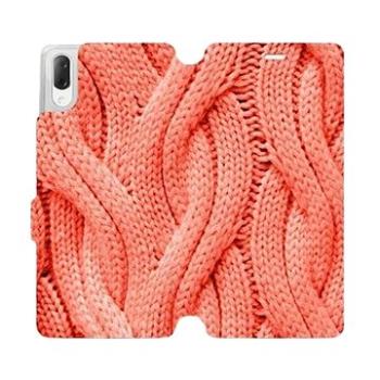 Flipové pouzdro na mobil Sony Xperia L3 - MK02S Oranžový vzor svetru (5903226816415)