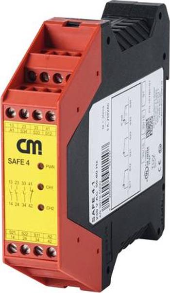 Bezpečnostní relé CM Manufactory SAFE 4, 46353, 24 V/DC, 3 spínací kontakty, 1 rozpínací kontakt