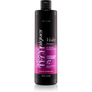 Avon Advance Techniques Colour Correction fialový šampon pro blond a melírované vlasy 400 ml