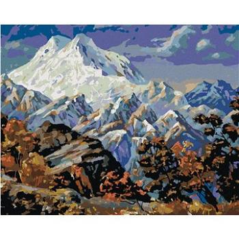 Diamondi - Diamantové malování - POHLED NA HORU ELBRUS, 40x50 cm, Vypnuté plátno na rám (605484B)