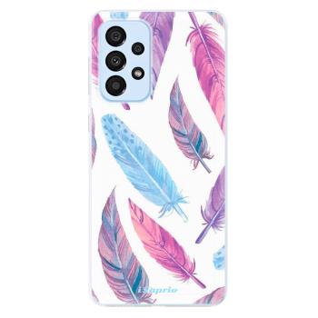 Odolné silikonové pouzdro iSaprio - Feather Pattern 10 - Samsung Galaxy A33 5G