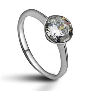 Šperky4U Stříbrný prsten se zirkonem, vel. 60 - velikost 59 - CS2011-60