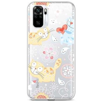 TopQ Xiaomi Redmi Note 10 silikon Happy Cats 59014 (Sun-59014)