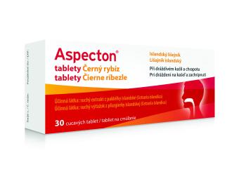 Aspecton Tablety na kašel černý rybíz 30 tablet