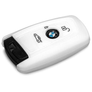 Ochranné silikonové pouzdro na klíč pro BMW novější modely, barva bílá (SZBE-069W)