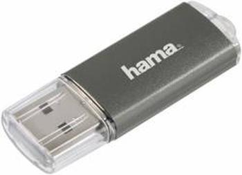 USB flash disk Hama Laeta 90983, 16 GB, USB 2.0, šedá