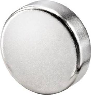 Basetech BT-2266565 magnet, (Ø x v) 10 mm x 3 mm, kruh , stříbrná, 10 ks