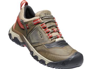 Keen RIDGE FLEX WP MEN timberwolf/ketchup Velikost: 45 pánské boty