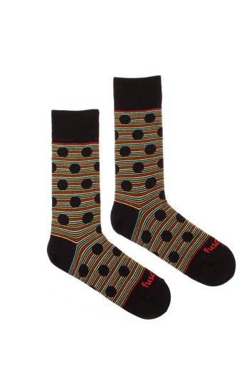 Vícebarevné ponožky s puntíky Chameleón