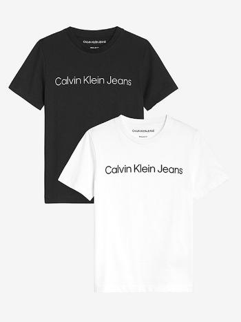 Calvin Klein Jeans Triko 2 ks dětské Černá