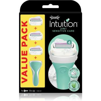 Wilkinson Sword Intuition 2 in 1 Sensitive Care holicí strojek + náhradní hlavice 3 ks