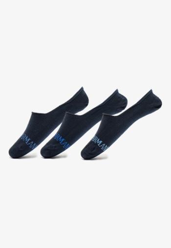 Armani Emporio Armani pánské modré ponožky - 3ks v balení