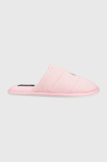 Pantofle Polo Ralph Lauren Kelcie růžová barva