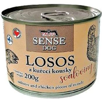 Falco Sense Dog losos a kuře 6 × 200 g (8594725086156)