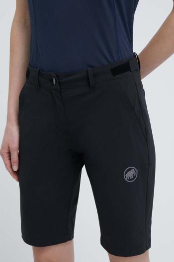 Outdoorové šortky Mammut Runbold černá barva, medium waist