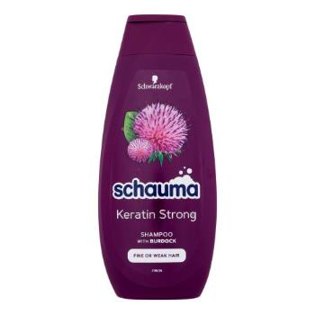 Schwarzkopf Schauma Keratin Strong Shampoo 400 ml šampon pro ženy na jemné vlasy; na oslabené vlasy